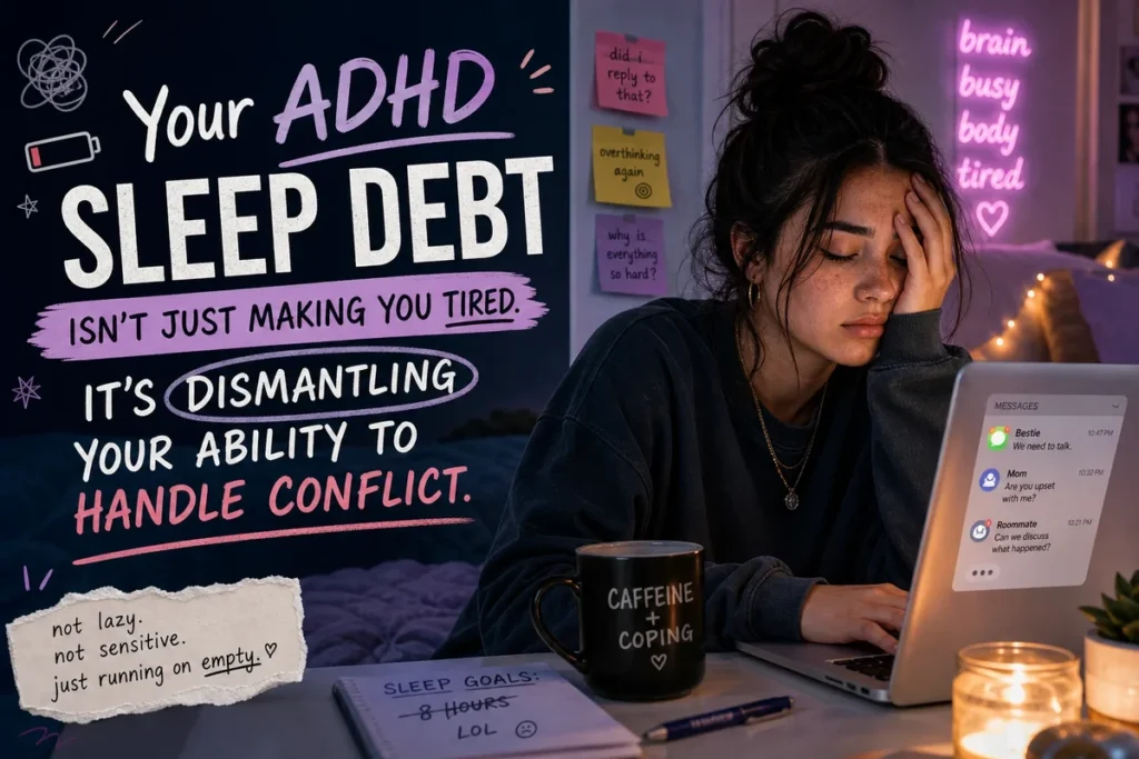 Your ADHD Sleep Debt Isn’t Just Making You Tired. It’s Dismantling Your Ability to Handle Conflict.
