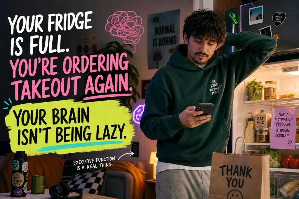 Your Fridge Is Full. You’re Ordering Takeout Again. Your Brain Isn’t Being Lazy.