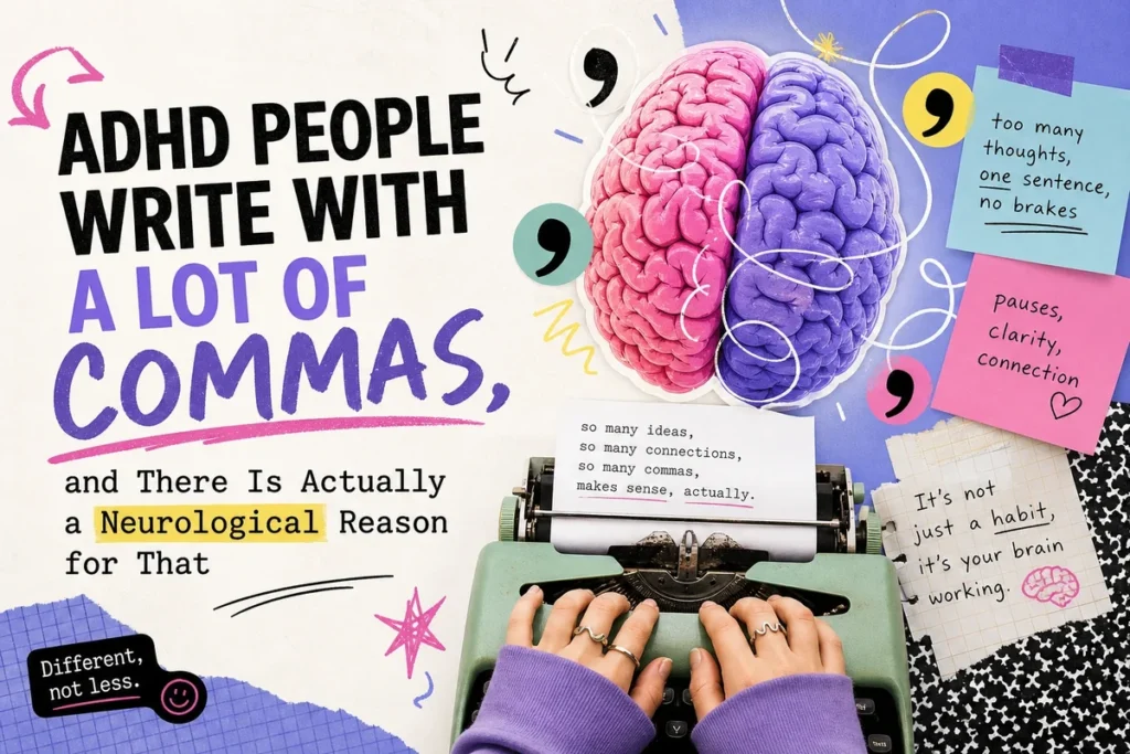 ADHD People Write With a Lot of Commas, and There Is Actually a Neurological Reason for That