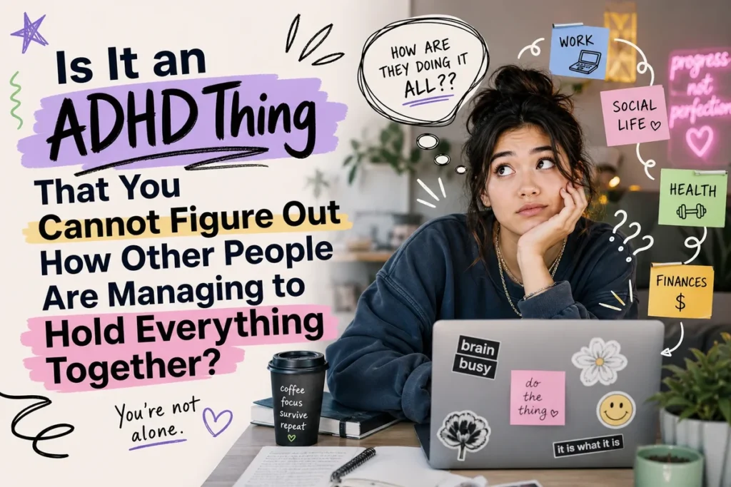 Is It an ADHD Thing That You Cannot Figure Out How Other People Are Managing to Hold Everything Together?
