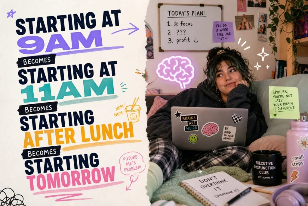 Starting at 9am Becomes Starting at 11am Becomes Starting After Lunch Becomes Starting Tomorrow