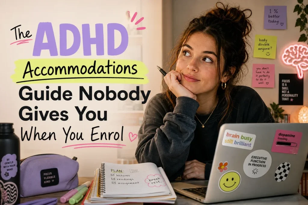 The ADHD Accommodations Guide Nobody Gives You When You Enrol