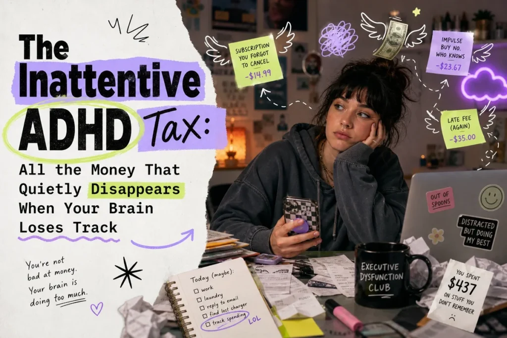 The Inattentive ADHD Tax: All the Money That Quietly Disappears When Your Brain Loses Track