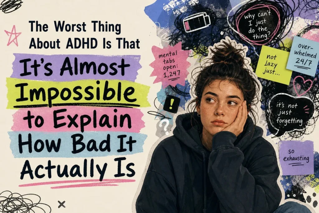 The Worst Thing About ADHD Is That It's Almost Impossible to Explain How Bad It Actually Is