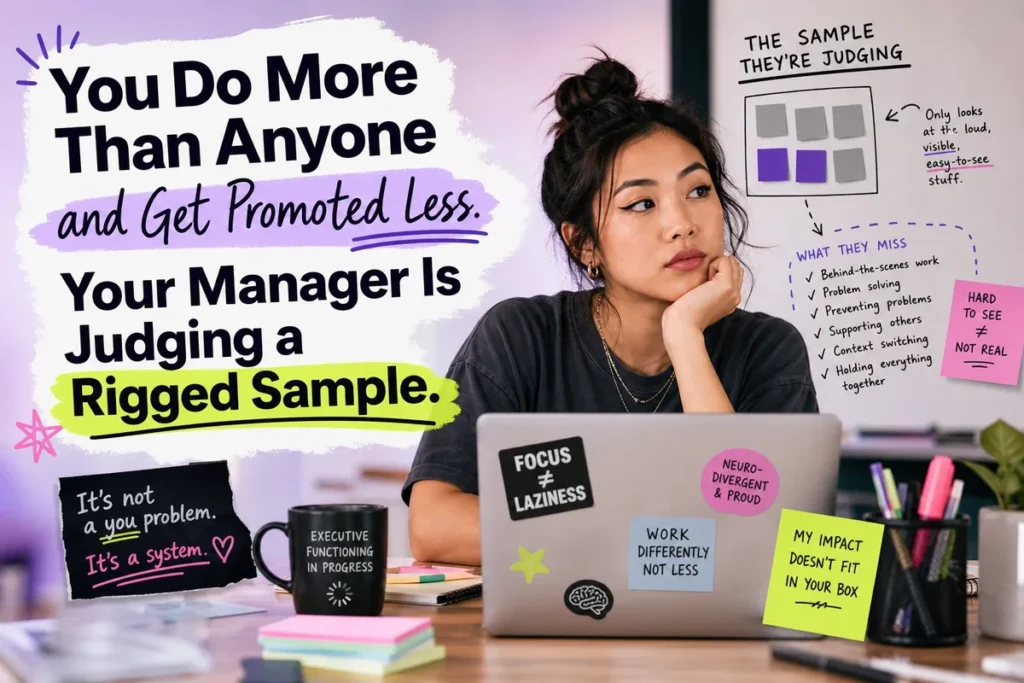 You Do More Than Anyone and Get Promoted Less. Your Manager Is Judging a Rigged Sample.