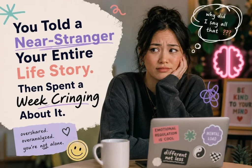 You Told a Near-Stranger Your Entire Life Story. Then Spent a Week Cringing About It.