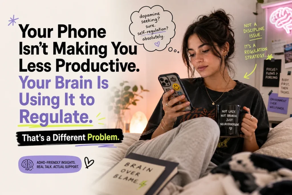 Your Phone Isn’t Making You Less Productive. Your Brain Is Using It to Regulate. That’s a Different Problem.