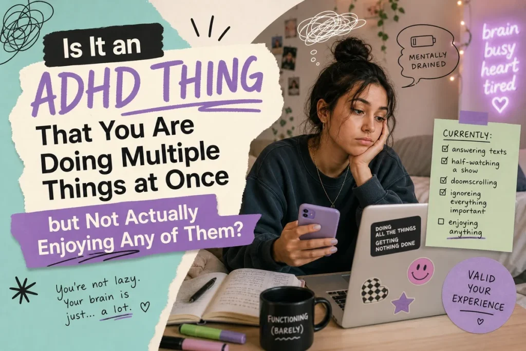 Is It an ADHD Thing That You Are Doing Multiple Things at Once but Not Actually Enjoying Any of Them?