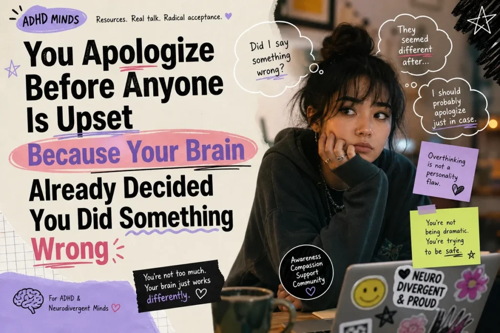 You Apologize Before Anyone Is Upset Because Your Brain Already Decided You Did Something Wrong