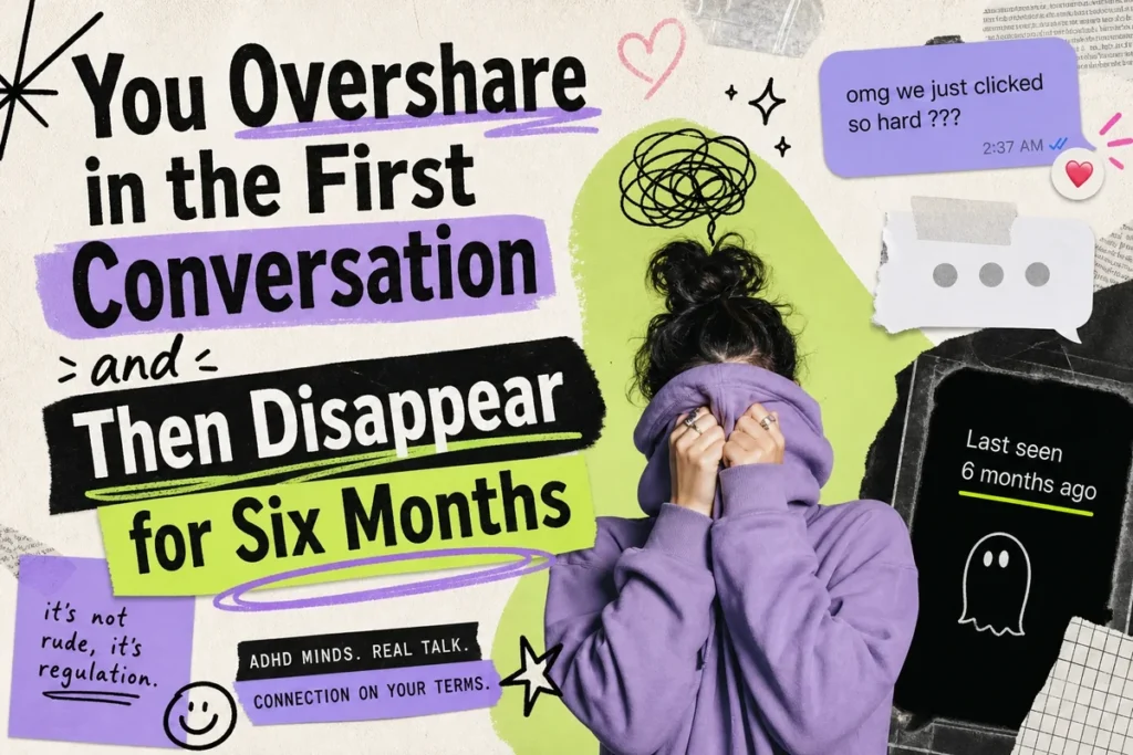 You Overshare in the First Conversation and Then Disappear for Six Months